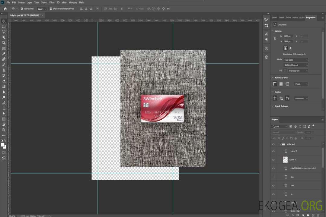 Monténégro Addiko Bank visa carte classique photolook recto template